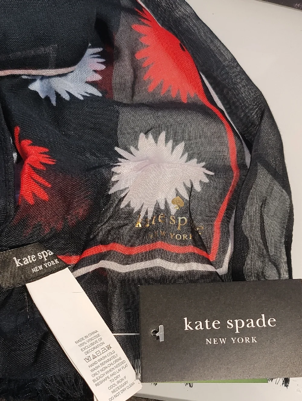 Kate Spade Pop Flower Scarf | NWT